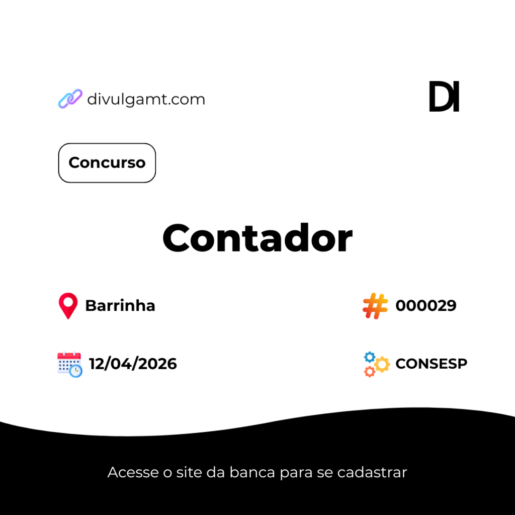 Concurso Público para Contador em Barrinha [000029]